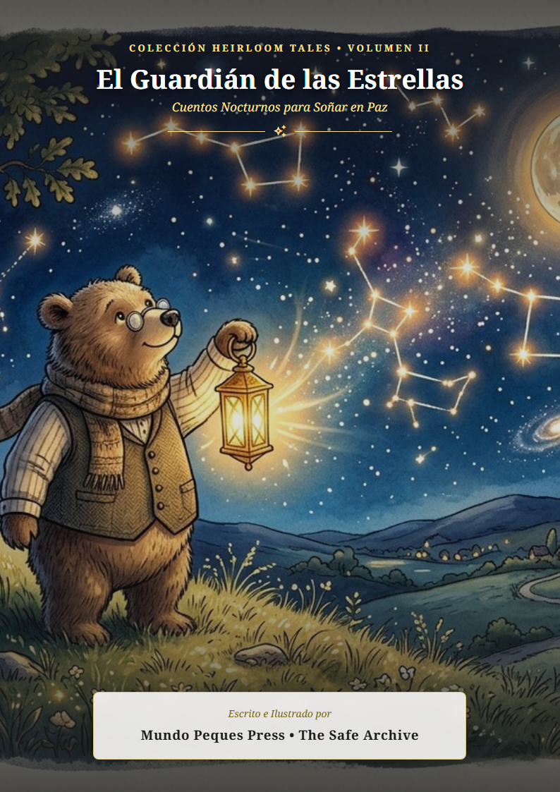 Portada de El Guardián de las Estrellas y Cuentos Nocturnos: Historias de luz, serenidad y sueños de la noche