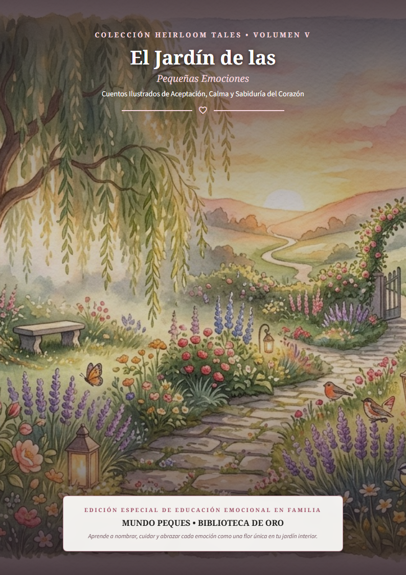 Portada de El Jardín de las Pequeñas Emociones: Cuentos de Aceptación, Calma y Sabiduría del Corazón