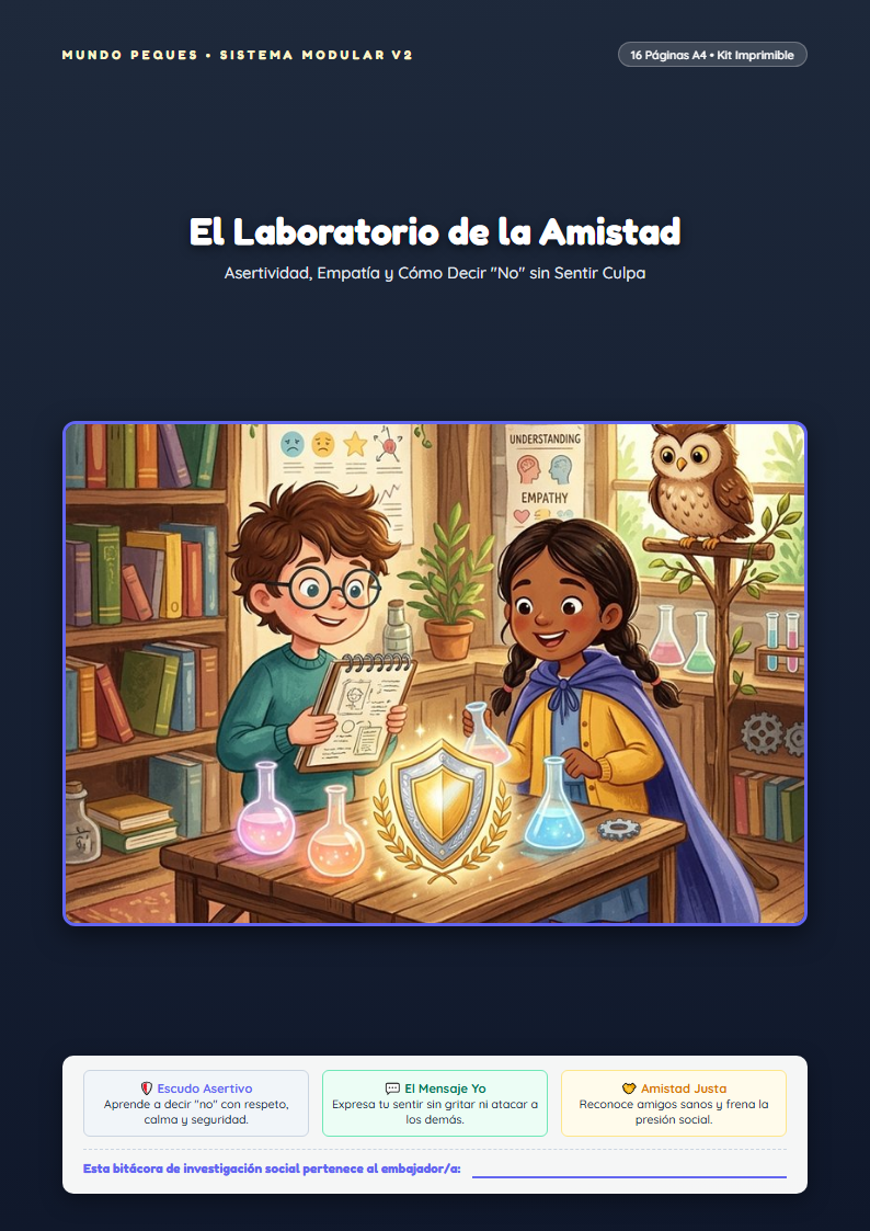 Portada de El Laboratorio de la Amistad: Asertividad, Empatía y Cómo Decir "No"