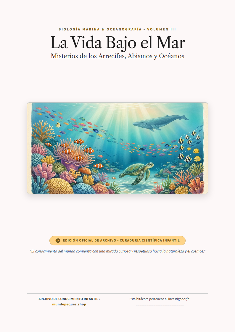 Portada de La Vida Bajo el Mar: Misterios de los Arrecifes, Abismos y Océanos
